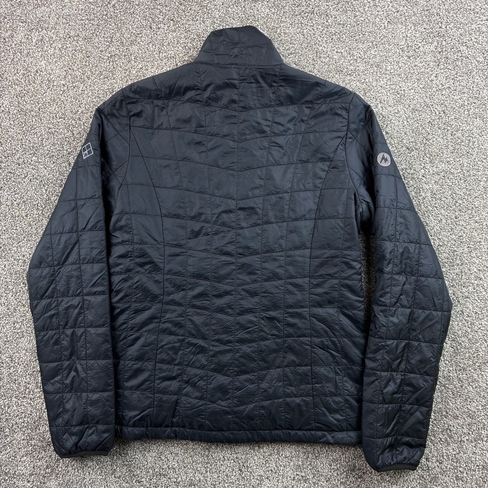 Marmot Puffer Jacket Women's Medium Black Nylon Quilted Full Zip Lightweight - Picture 3 of 4